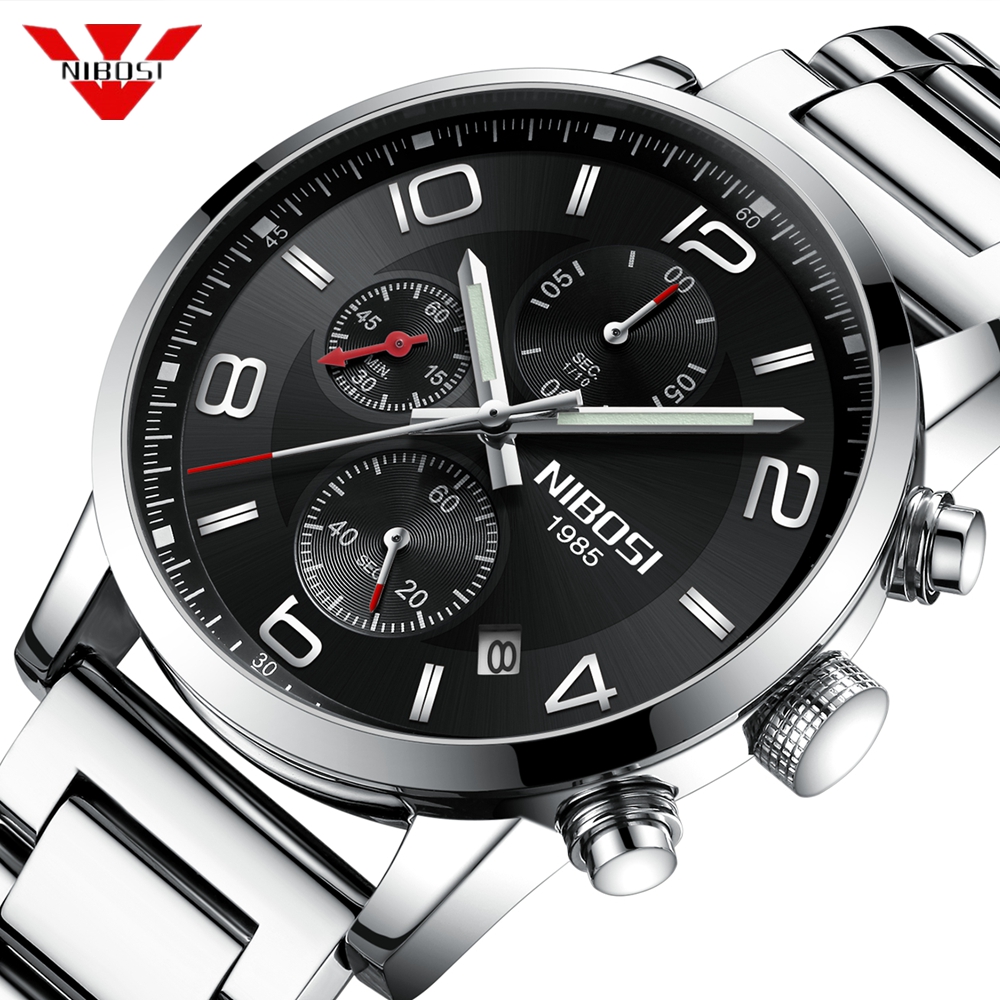 NIBOSI 2019 New Type Luxury Watch Quartz Wrist Watch Fashion Stainless Steel Watch for Man Relogio Masculino Exquisite Silver, Black
NIBOSI 2019 New Type Luxury Watch Quartz Wrist Watch Fashion Stainless Steel Watch for Man Relogio Masculino Exquisite Silver, Black