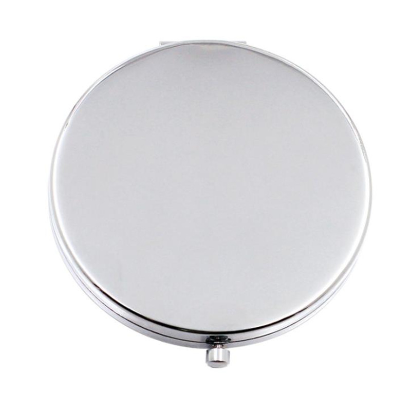 Portable Pocket Mini Makeup Mirror Ladies Girls Hand Cosmetic Mirror Stainless Fashion Double-Side Folde Compact Mirrors F2502