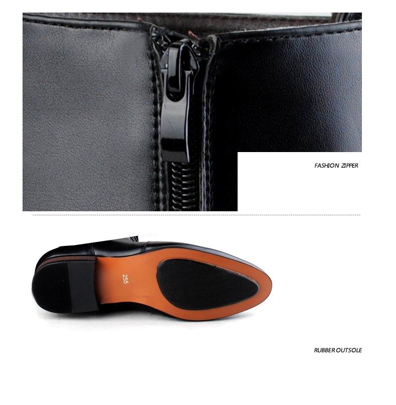 Hot Sale-Design New Tide Long Boots For Men Pointed Toe Lace Up With Buckle Motorcycle Boot Man Dressing Up PU leather Martin Boot 38-44