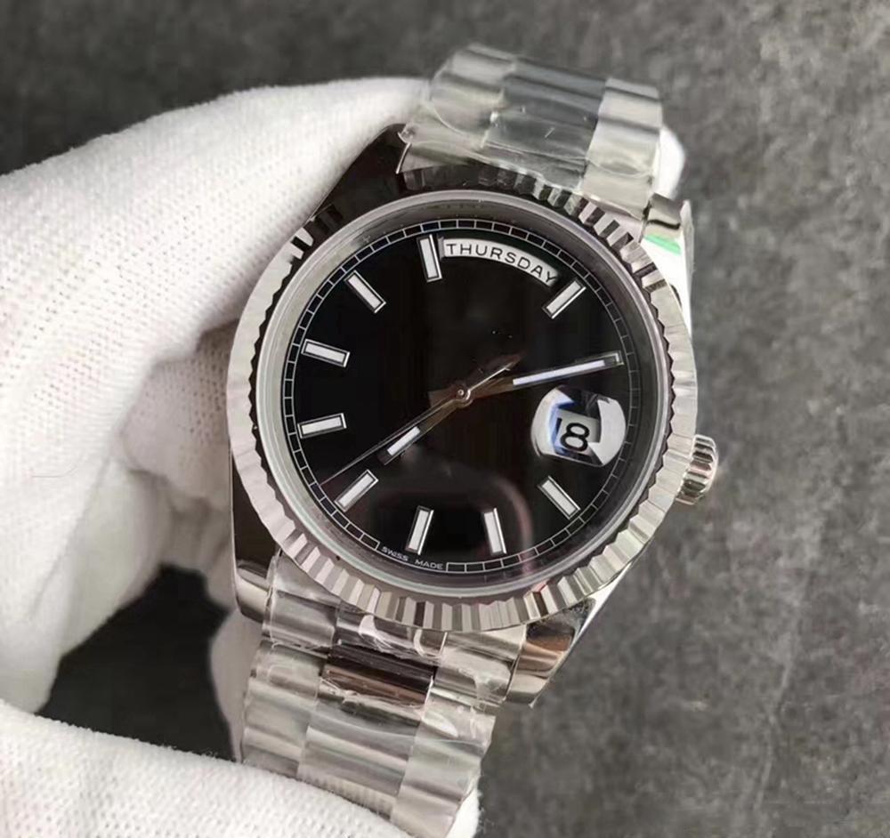 Hot sale President Mens Watch Sweep Automatic Movement Mechanical DayDate silver Stainess Sapphire black face Solid Clasp Men Watches, Box
Hot sale President Mens Watch Sweep Automatic Movement Mechanical DayDate silver Stainess Sapphire black face Solid Clasp Men Watches, Box