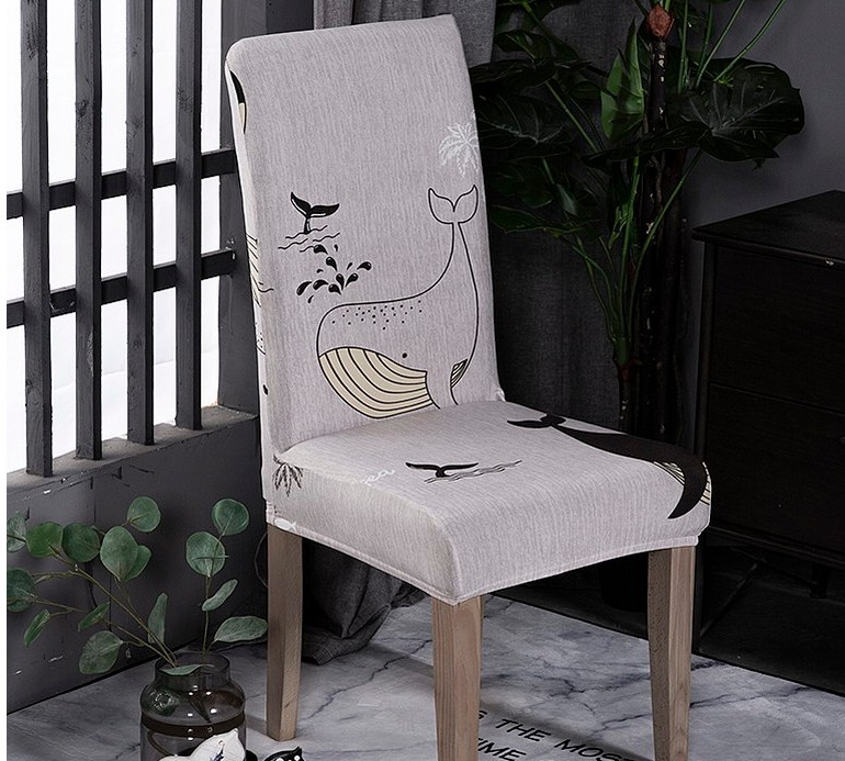 Modern Stretch Elastic Chair Covers Spandex Removable Slipcovers Home Decorative for Dining room Banquet Wedding Kitchen