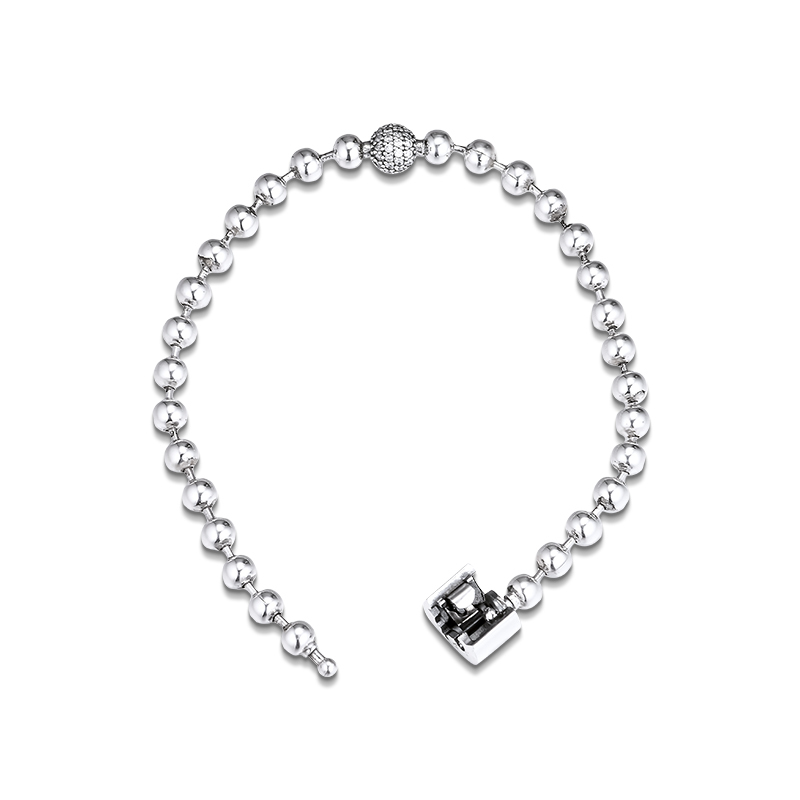 CKK Bracelet for women Beads & Pavé Bracelet Silver 925 Sterling jewelry Pulseras mujer men CX200704