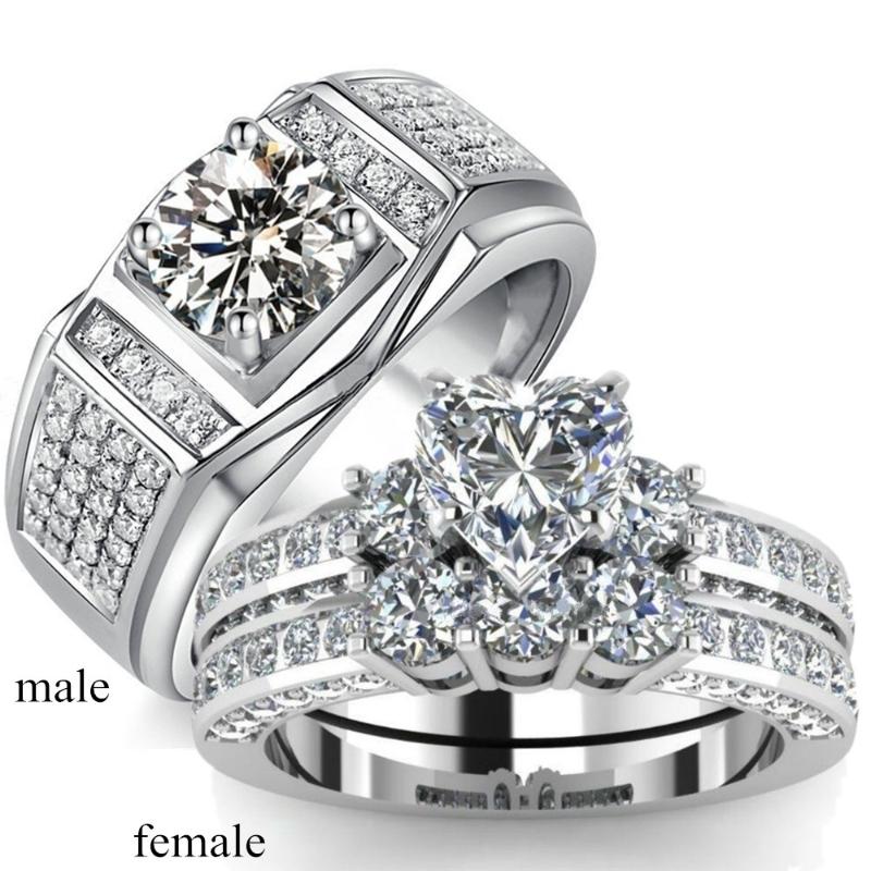 Crystal Zirconia Heart Rings For Couple Women Men Silver Color Love Wedding Promise Ring Female Engagement Jewelry Best Gifts
Crystal Zirconia Heart Rings For Couple Women Men Silver Color Love Wedding Promise Ring Female Engagement Jewelry Best Gifts