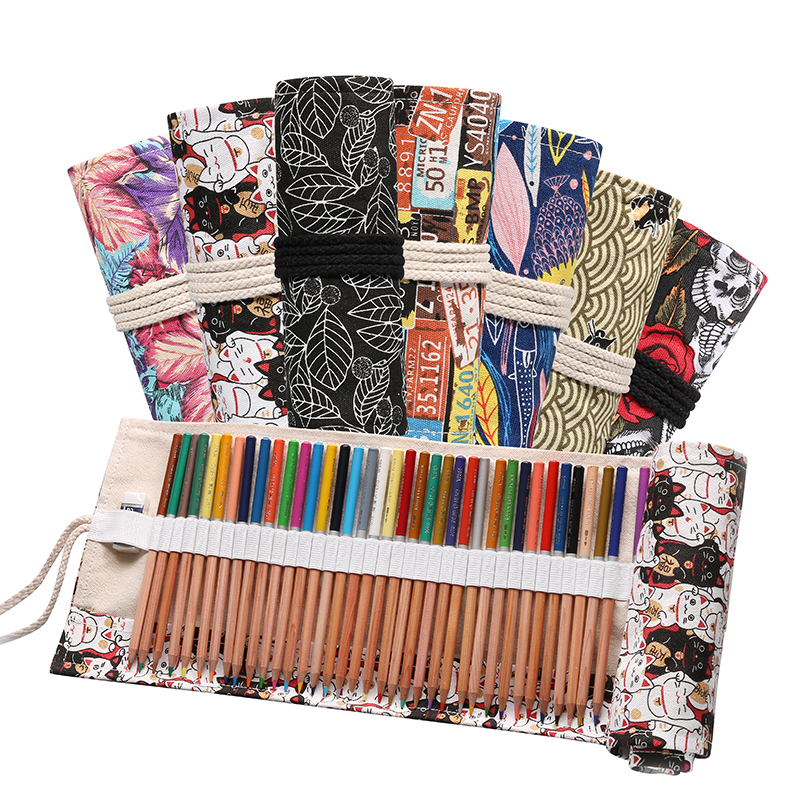 Canvas 72 Holes Pencil Case School Supplies Art Pen Bag Pouch Student Pen Wrap Roll Makeup Cosmetic Brush Storage Stationery
Canvas 72 Holes Pencil Case School Supplies Art Pen Bag Pouch Student Pen Wrap Roll Makeup Cosmetic Brush Storage Stationery