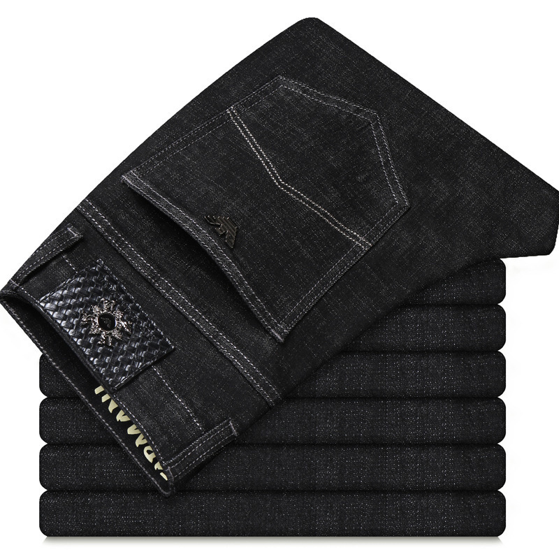 Big Brand Men's Denim Business Casual Trousers Stretch Straight Autumn And Winter Thick Jeans Men, Black
Big Brand Men's Denim Business Casual Trousers Stretch Straight Autumn And Winter Thick Jeans Men, Black