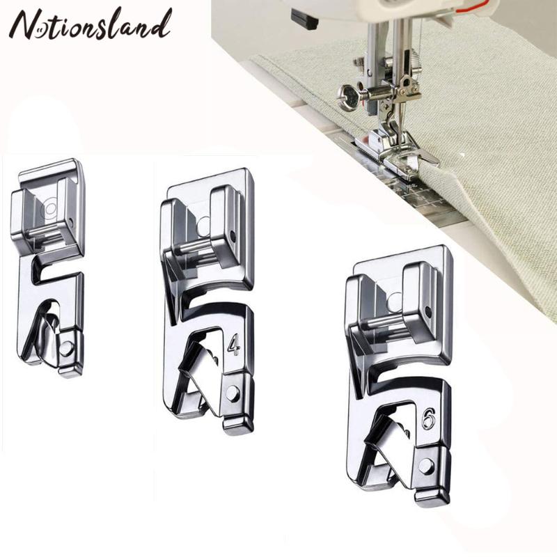 1Pc 3/4/6mm Rolled Hem Presser Foot For Sewing Machine Part for All Low Shank Snap-On Domestic Sewing Machine
1Pc 3/4/6mm Rolled Hem Presser Foot For Sewing Machine Part for All Low Shank Snap-On Domestic Sewing Machine