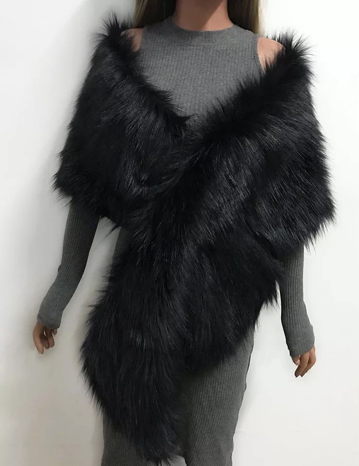 Fur Faux Winter Bolero Women Bridal Shawl Wedding Cape In Stock Bridal Cloaks Wedding Coat Jacket For Evening Party