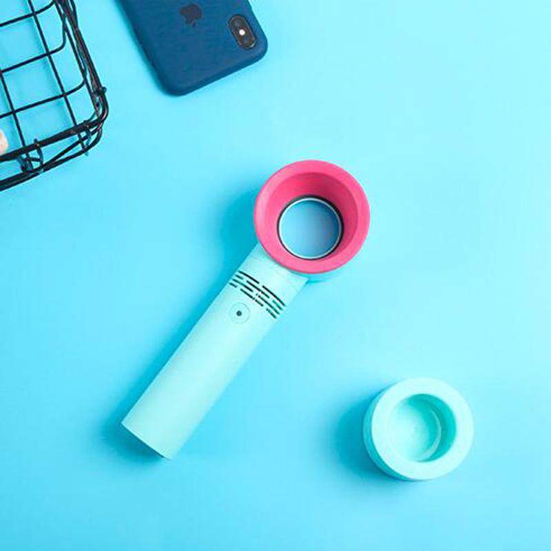 Korea ZERO9 Leafless Cooling Fan 2000mah Rechargeable Battery Mini Handheld Fans 3 Speed Portable Personal Fan 1pcs