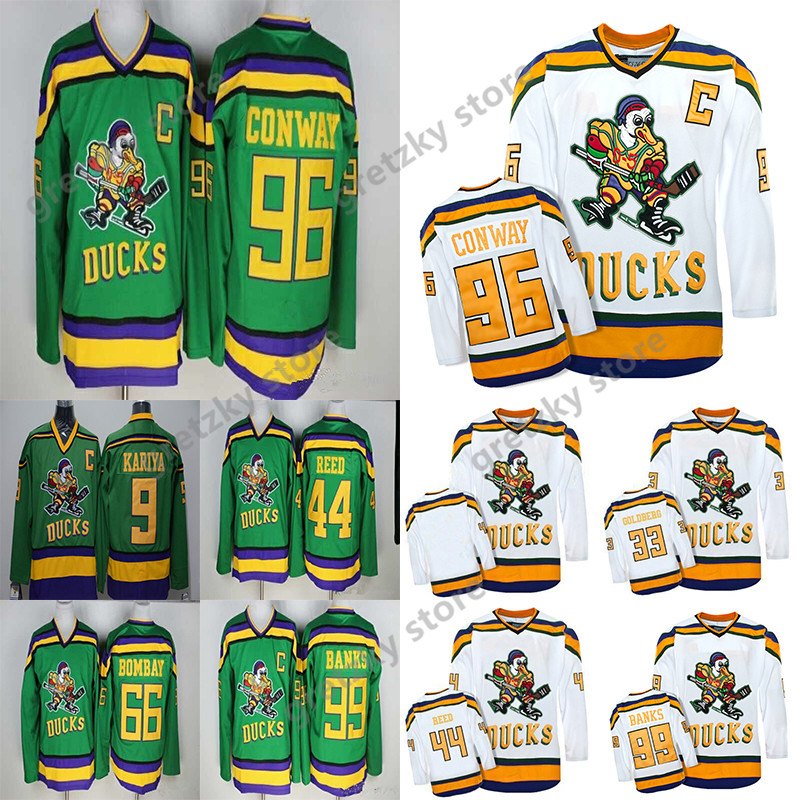 Anaheim Ducks Mighty Ducks Movie CCM Vintage jerseys 99 Adam Banks 96 Charlie Conway 9 Paul Kariya 8 Teemu Selanne Hockey Jersey, Red
Anaheim Ducks Mighty Ducks Movie CCM Vintage jerseys 99 Adam Banks 96 Charlie Conway 9 Paul Kariya 8 Teemu Selanne Hockey Jersey, Red