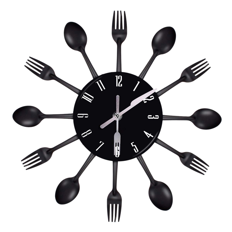 Home Decorations Noiseless Stainless Steel Cutlery Clocks Knife And Fork Spoon Wall Clock Kitchen Restaurant Home Decor
Home Decorations Noiseless Stainless Steel Cutlery Clocks Knife And Fork Spoon Wall Clock Kitchen Restaurant Home Decor