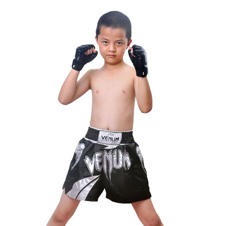 Kids Half Finger Boxing Gloves Mitts Sanda Karate Sandbag Taekwondo Protector Age 3-12