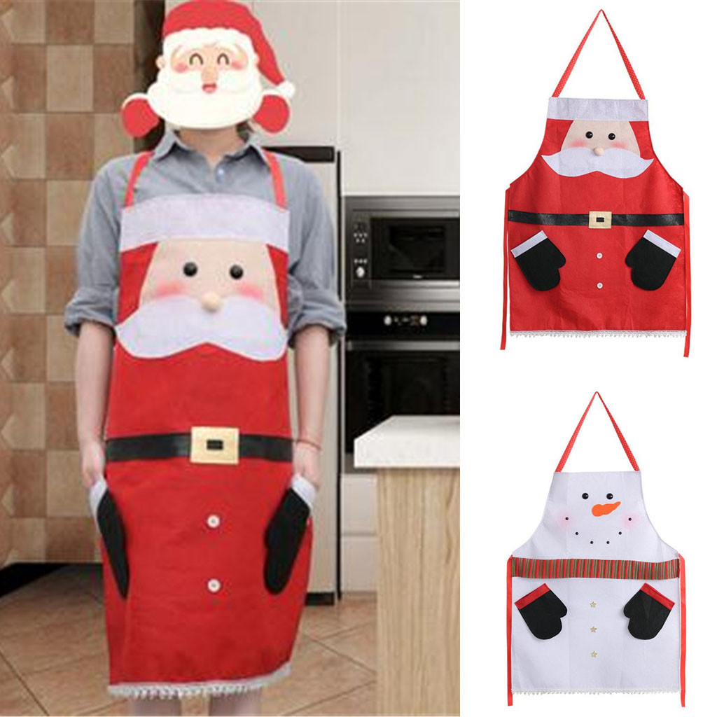 Apron For Christmas Home Dinner Fashion Printing Kitchen Apron Santa Red And White Snowman Christmas Home Decorations
Apron For Christmas Home Dinner Fashion Printing Kitchen Apron Santa Red And White Snowman Christmas Home Decorations