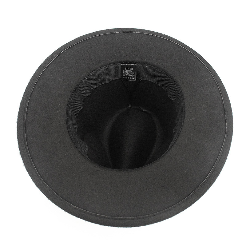 Black Jazz Fedoras For Women Vintage Wide Brim Fedora Hat Floppy Cloche Men Gangster Hat Chapeu Casual Solid Pink Red Bones 2018 D19011102