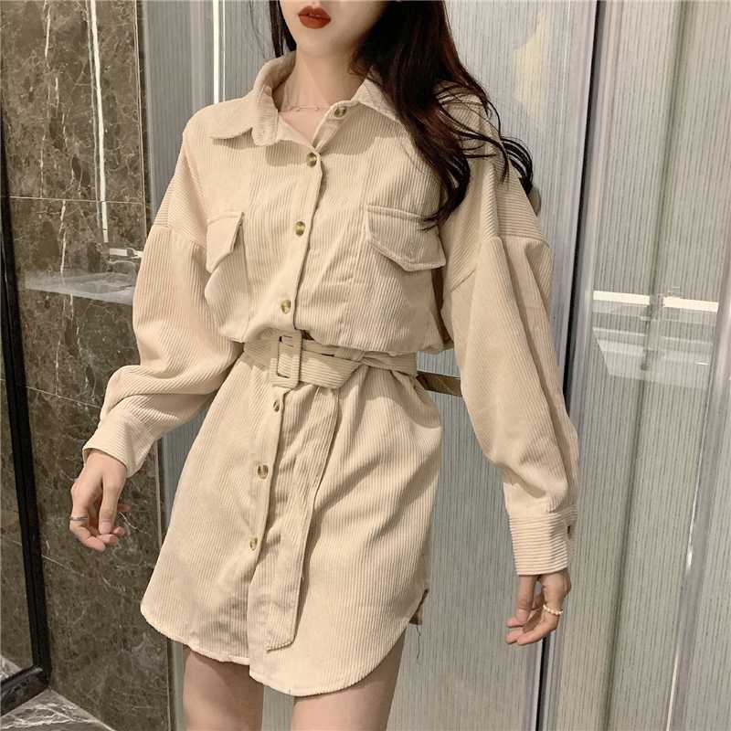 2020 New Spring Fall Women Elegant Corduroy Shirts Vintage Loose High Waist Casual Fashion Sashes Blouse Cardigan Ladies Tops, Black
2020 New Spring Fall Women Elegant Corduroy Shirts Vintage Loose High Waist Casual Fashion Sashes Blouse Cardigan Ladies Tops, Black