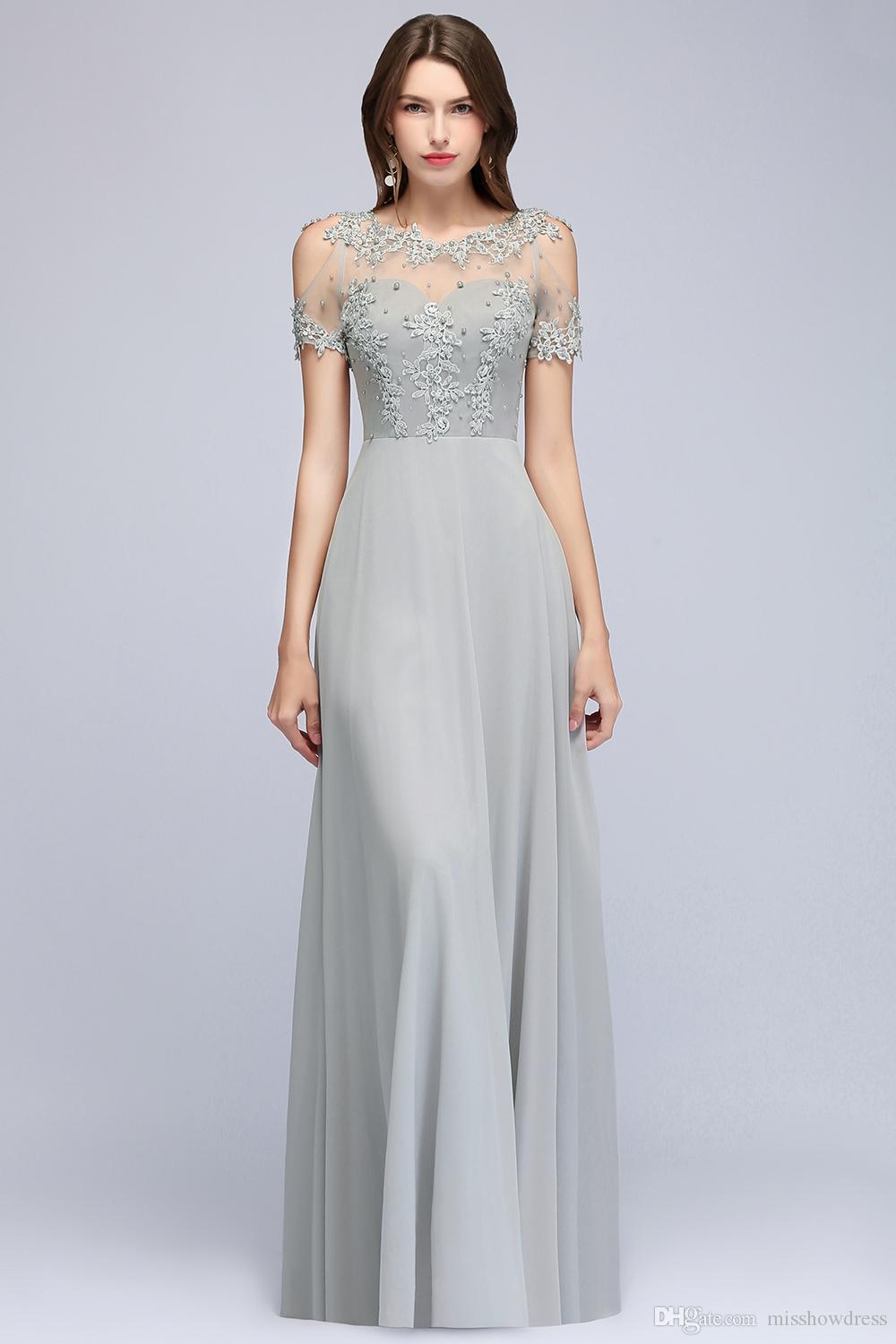 Babyonlinedress Luxury Lace Pearls Long Evening Dresses 2020 Sexy Tulle Beaded Party Prom Dresses Elegant Evening Prom Gowns CPS966