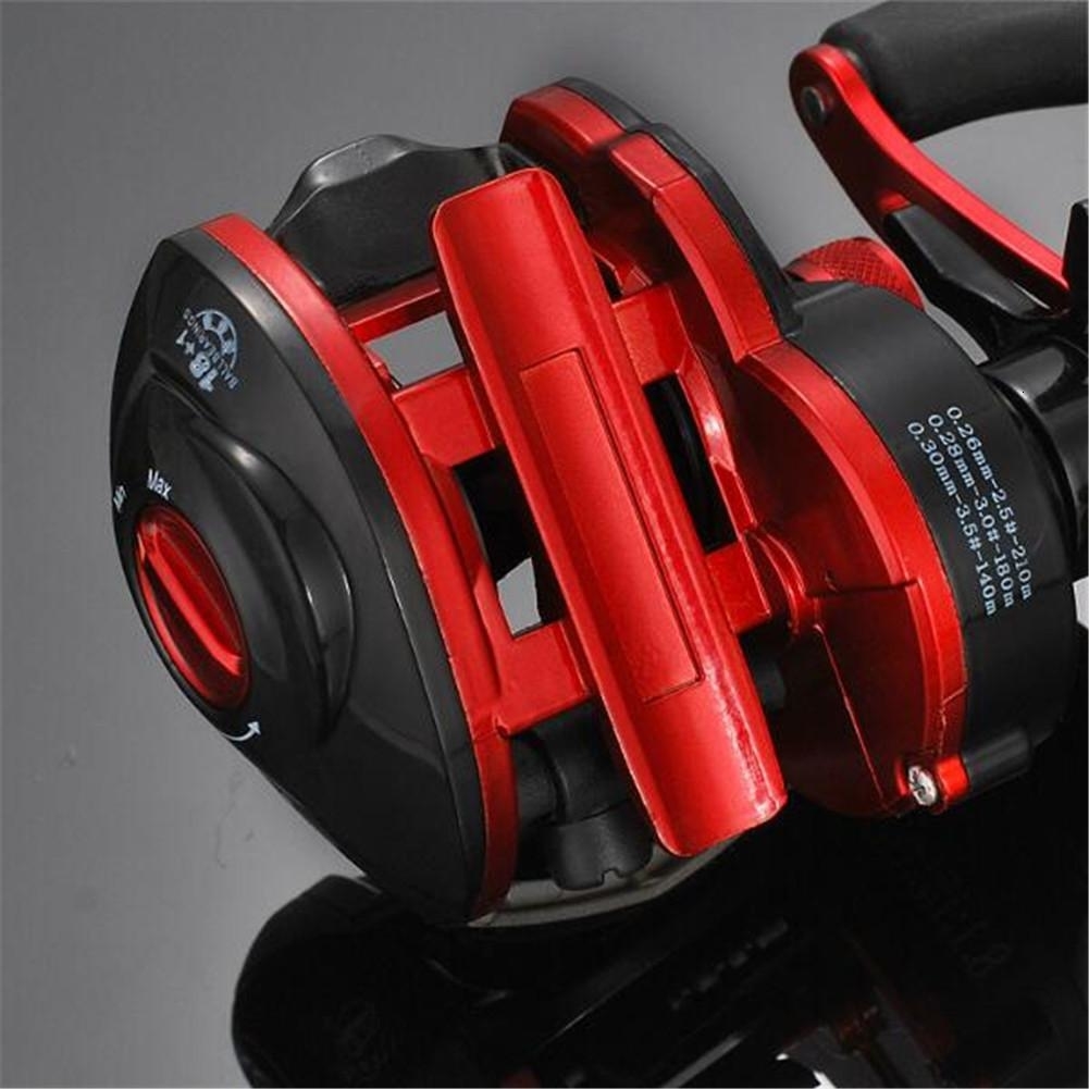 Lizard 18*1BB Metal Baitcasting Fishing Reel 8.1:1 Long Shot Left / Right Hand Fishing Wheel Bait Casting Fishing Reel T191015