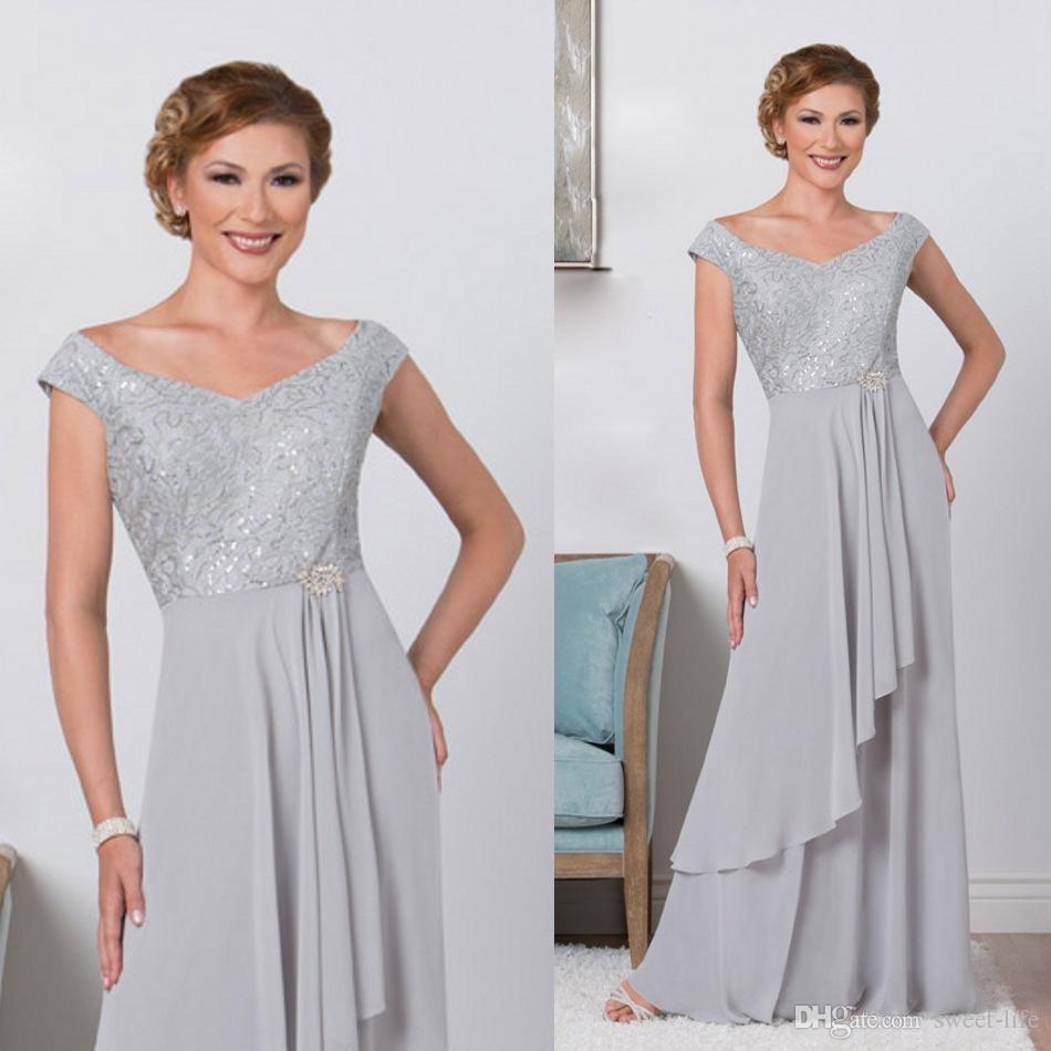 2019 Silver Mother of the Bride Dresses Off The Shoulder Sequine Cheap Plus Size Evening Gowns Formal Chiffon Mothers Guest Dress
2019 Silver Mother of the Bride Dresses Off The Shoulder Sequine Cheap Plus Size Evening Gowns Formal Chiffon Mothers Guest Dress