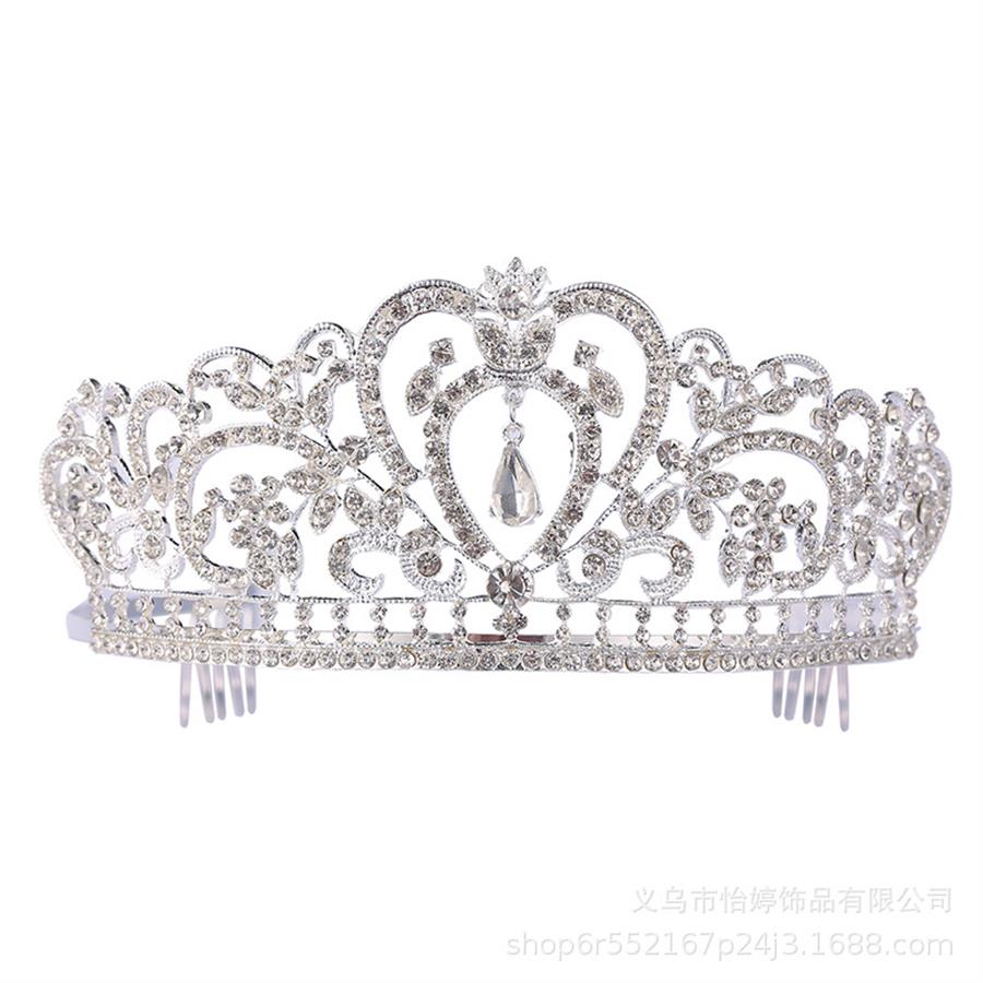 Bling Bing Wedding Tiaras Crowns Crystals Bridal Crown Comb Diamond Jewelry Rhinestone Headband Hair Birthday Anniversary Party Accessories