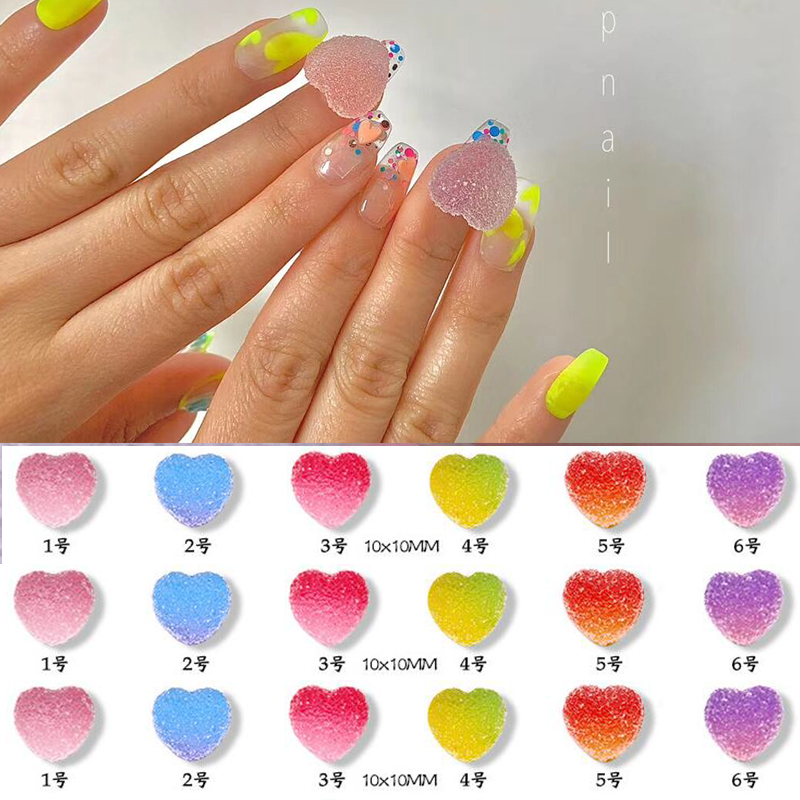 50pcs/lot Soft Candy Heart Shape Gradient Jelly Cute Rhinestone 3D Resin Stone For Nail Art UV Gel Polish Decoration 8-10mm
50pcs/lot Soft Candy Heart Shape Gradient Jelly Cute Rhinestone 3D Resin Stone For Nail Art UV Gel Polish Decoration 8-10mm