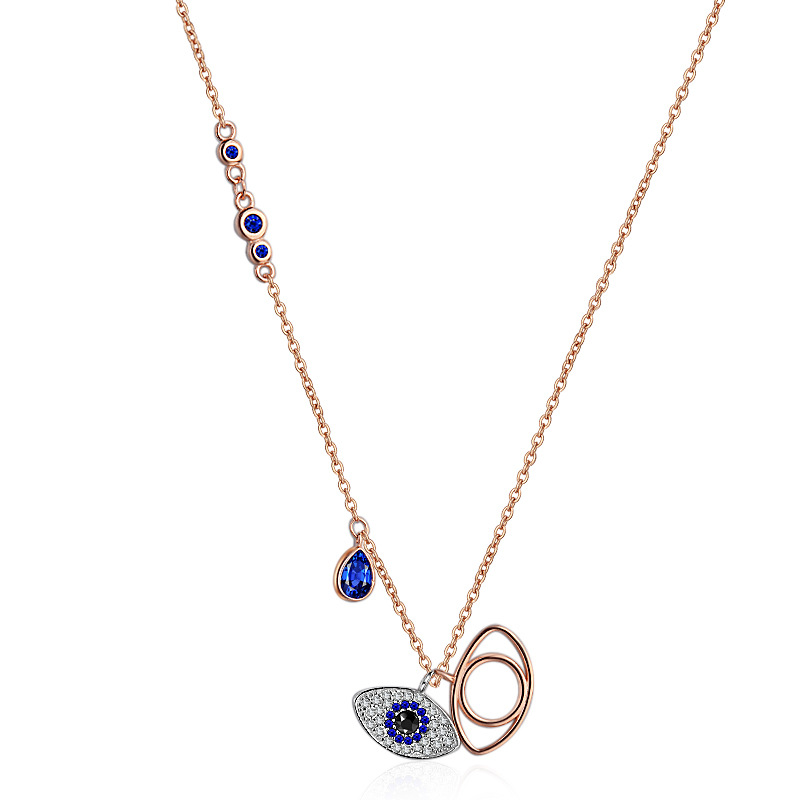 Blue Evil Eye Pendant Necklaces Women Rose Gold Demon Eye Charm Necklaces Fashion Necklace Jewelry Gift
Blue Evil Eye Pendant Necklaces Women Rose Gold Demon Eye Charm Necklaces Fashion Necklace Jewelry Gift