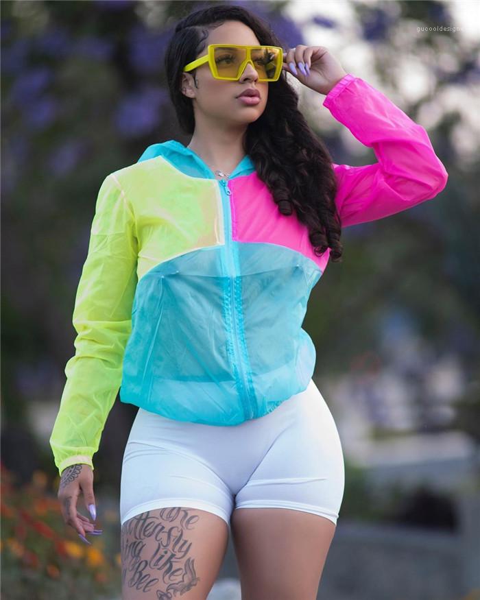Protective Jacket Designer Thin Contrast Color Panelled Hooded Neck Outwears Females Quck Drying Sports Coats Womens Summer Sun, As show
Protective Jacket Designer Thin Contrast Color Panelled Hooded Neck Outwears Females Quck Drying Sports Coats Womens Summer Sun, As show