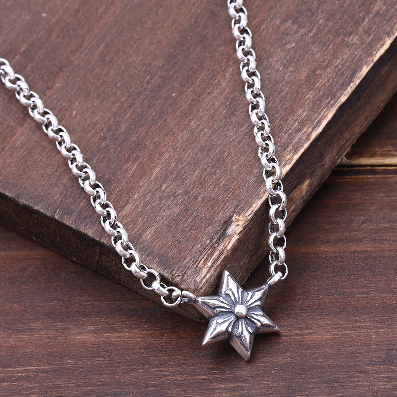 2020 S925 sterling silver necklace personality fashion punk hip hop style anchor star styling jewelry to send lover 2019 new hot sale
2020 S925 sterling silver necklace personality fashion punk hip hop style anchor star styling jewelry to send lover 2019 new hot sale