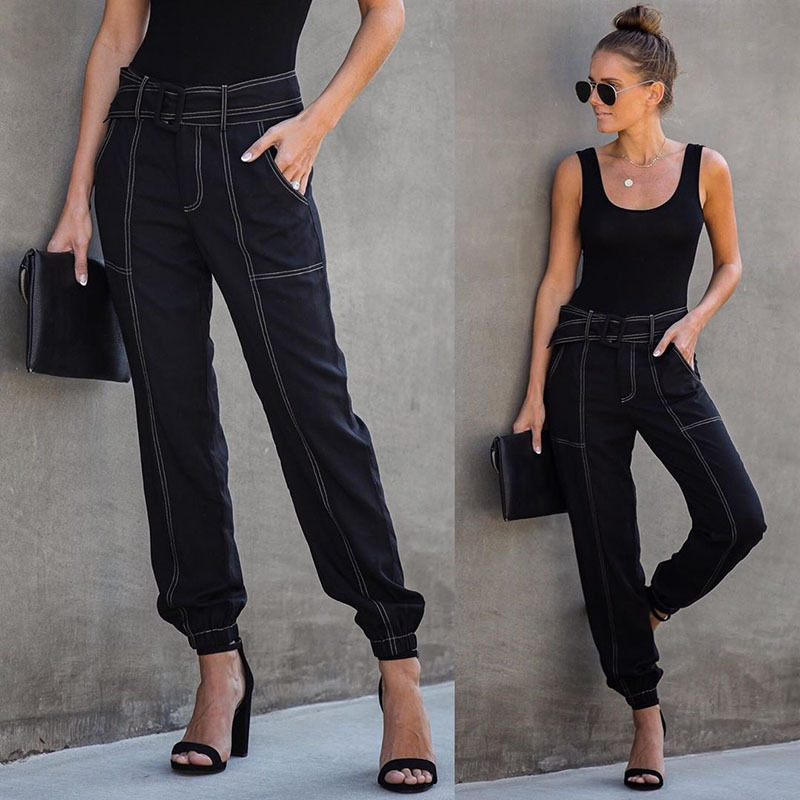 XHKLD 2020 Spring / Autumn Cargo pants women Black Loose Belt Beamed Pants Casual Long Jeans high waist harajuku Washed
XHKLD 2020 Spring / Autumn Cargo pants women Black Loose Belt Beamed Pants Casual Long Jeans high waist harajuku Washed