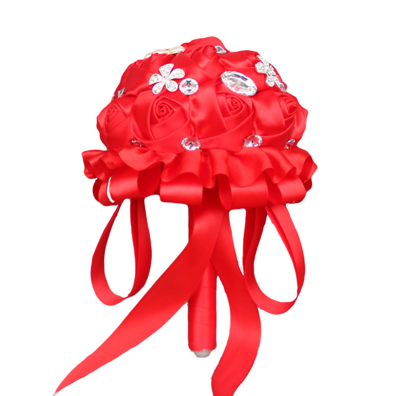 Ribbon Rose Wedding Bridal Bridesmaid Bouquet Flowers Size 15X23CM Wedding Bouquets Girl Hand Holding Flower Accept Custom Made, Pink
Ribbon Rose Wedding Bridal Bridesmaid Bouquet Flowers Size 15X23CM Wedding Bouquets Girl Hand Holding Flower Accept Custom Made, Pink