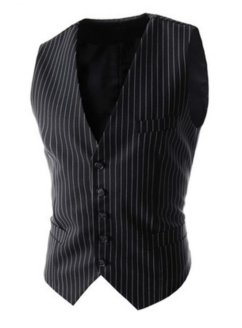 Zogaa New Arrival Vests For Men Slim Fit Mens Suit Vest Male Waistcoat Business Slim Fit Vest Solid Color Sleeveless Colete