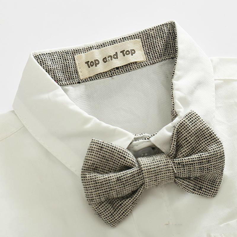 Summer New 2019 Fashion Baby Boy Clothes Gentleman T-shirt Overalls Cotton Children Sets Kids Clothing Newborn Clothing Sets 2pcs