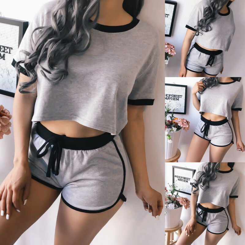 2020 Hot Womens Cheap yoga Bra Jogger Casual Tracksuit Hoodies Sweatshirt + Pants 2Pcs Sets Sport Wear, Grey
2020 Hot Womens Cheap yoga Bra Jogger Casual Tracksuit Hoodies Sweatshirt + Pants 2Pcs Sets Sport Wear, Grey