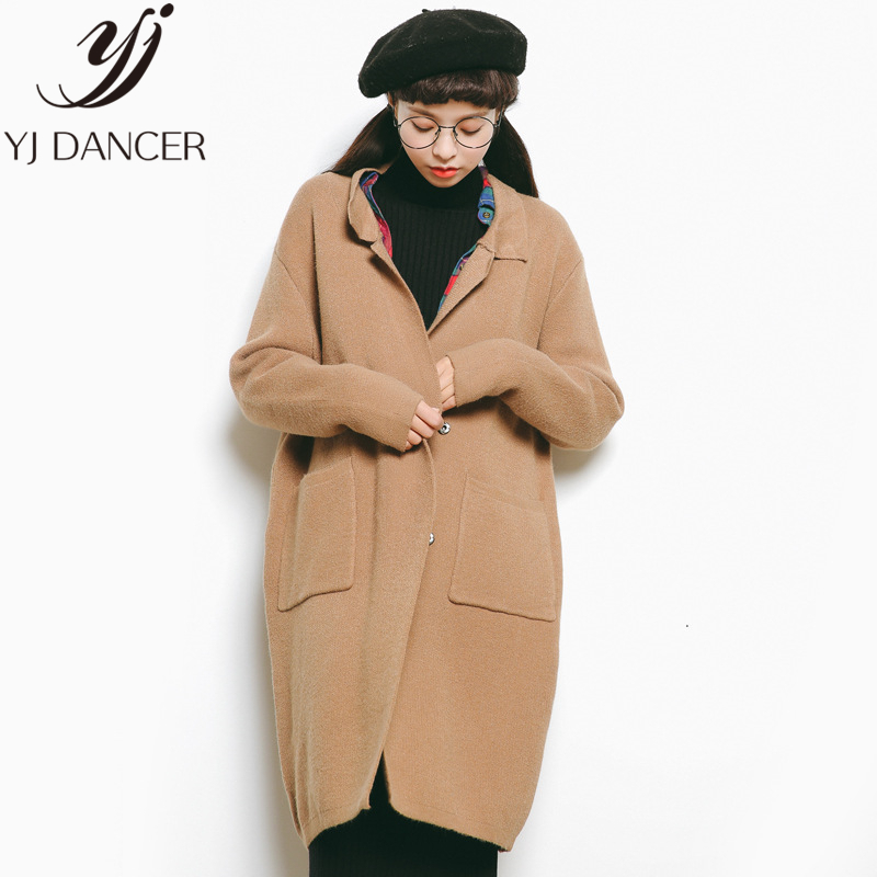 2018 Spring Autumn New Plus Size Fashion Women Casual Loose size Long section Suit collar Open sweater Female Coat Ljj0120, Black
2018 Spring Autumn New Plus Size Fashion Women Casual Loose size Long section Suit collar Open sweater Female Coat Ljj0120, Black