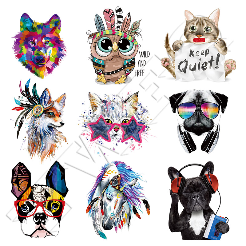 DIY Animal Patches Fashion Clothes Stickers Heat Transfer Iron-on Patches For T-shirt Dresses Washable Stickers Fox Dog Patch
DIY Animal Patches Fashion Clothes Stickers Heat Transfer Iron-on Patches For T-shirt Dresses Washable Stickers Fox Dog Patch
