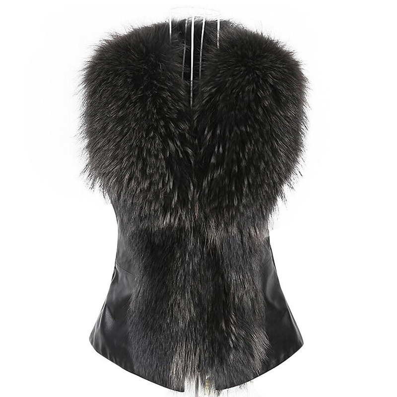 New Faux Fur Waistcoat Women Vest Autumn Winter Sleeveless Casual Vest with Fur Trim Slim Short Jacket Outwear Overcoat XL, Black
New Faux Fur Waistcoat Women Vest Autumn Winter Sleeveless Casual Vest with Fur Trim Slim Short Jacket Outwear Overcoat XL, Black