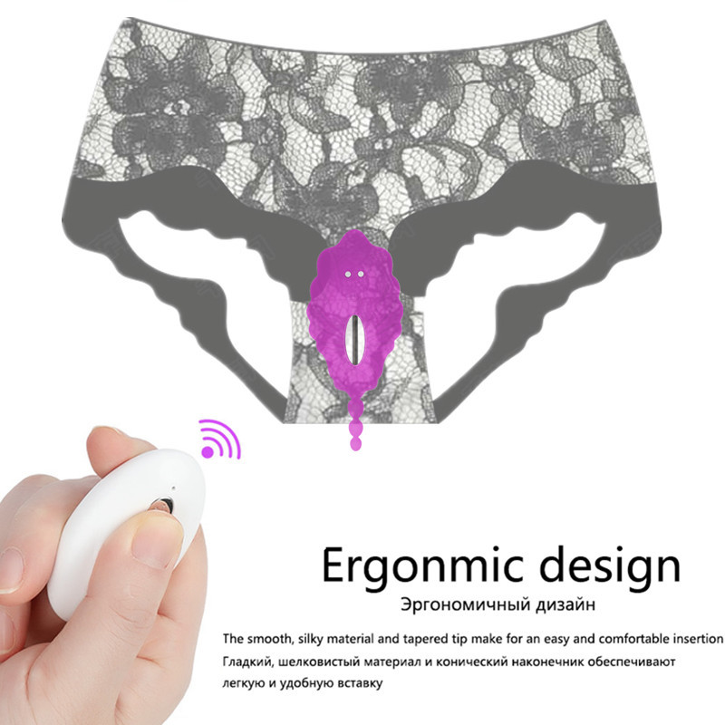 Sex Perineum Massage Butterfly Vibrator Remote Vagina Vibration Clitoris Stimulation Vibrating Panties Erotic Sex Toys for Woman Y191221