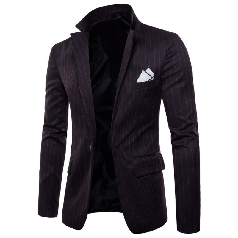 Spring Fashion Striped Men Single Button Slim Fit Suit Jacket Brand Casual Black Grey Blazer Coat Masculino Plus Size
Spring Fashion Striped Men Single Button Slim Fit Suit Jacket Brand Casual Black Grey Blazer Coat Masculino Plus Size