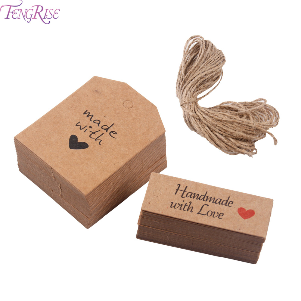 FENGRISE 50 100pcs Kraft Paper Tags Made with Love Wedding Party Decoration Handmade With Love Kraft Gift Hang Tag Head Label
FENGRISE 50 100pcs Kraft Paper Tags Made with Love Wedding Party Decoration Handmade With Love Kraft Gift Hang Tag Head Label