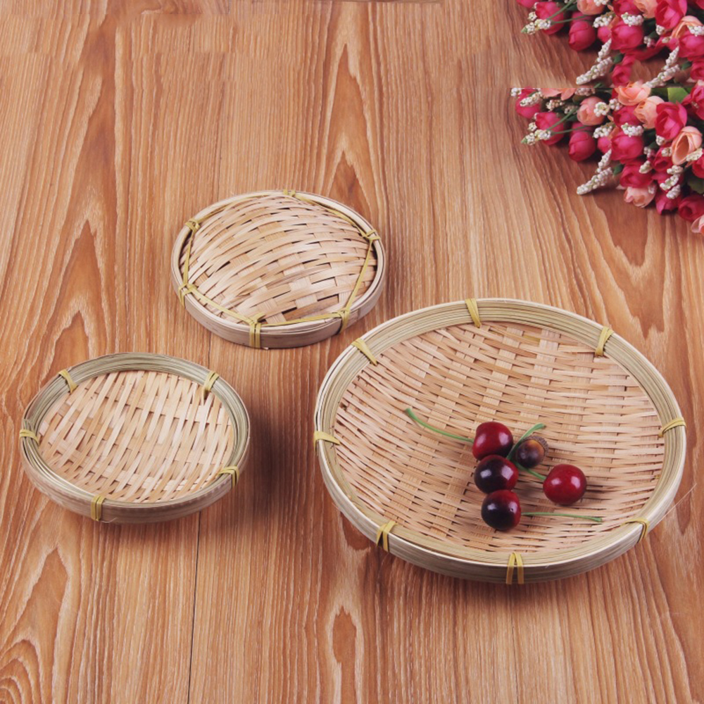 Handmade Rattan Dish Basket Storage Bamboo Bread Weaving Practical Kitchen Round Mini Container Tray Basket Fruit 13cm 20cm
Handmade Rattan Dish Basket Storage Bamboo Bread Weaving Practical Kitchen Round Mini Container Tray Basket Fruit 13cm 20cm