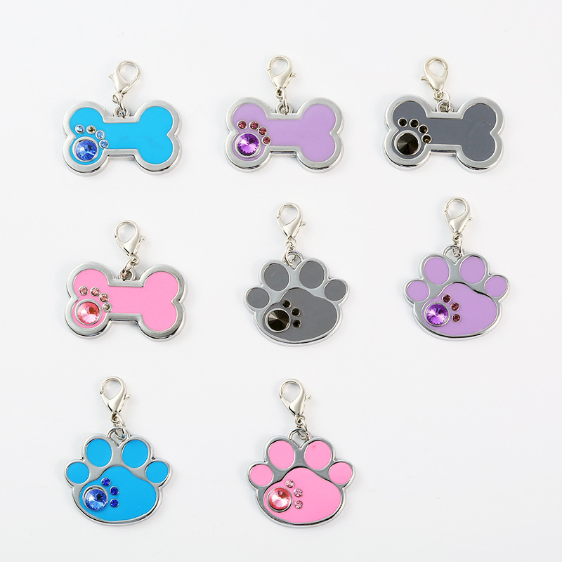 Keyring Key Chain Dog Bone Dog Paw Design Keychain Pendant Ring Holder New Fashion Pet Collars Charms Accessories for Dog Lovers Gifts