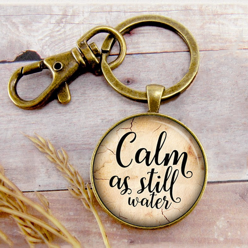 Retro Calm As Still Water Key Ring Key Chain Key Buckle Letter Pendant Birthday Festival Anniversary Gift Jewelry Accessories
Retro Calm As Still Water Key Ring Key Chain Key Buckle Letter Pendant Birthday Festival Anniversary Gift Jewelry Accessories