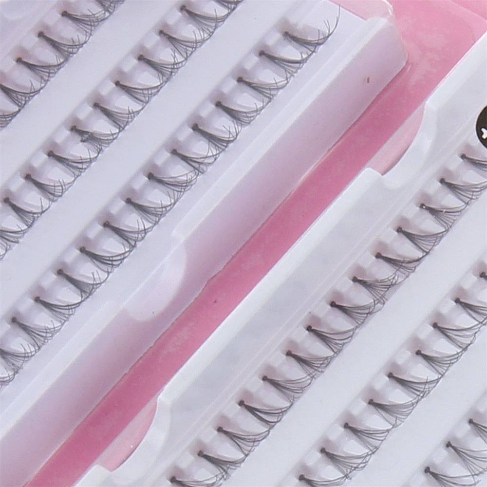 Individual Lashes Semi Hand Made Black False Eyelash Natural Long Cluster Extension Set Makeup 8mm 10mm 12mm 14mm Pestanas Postizas Negras Individuale