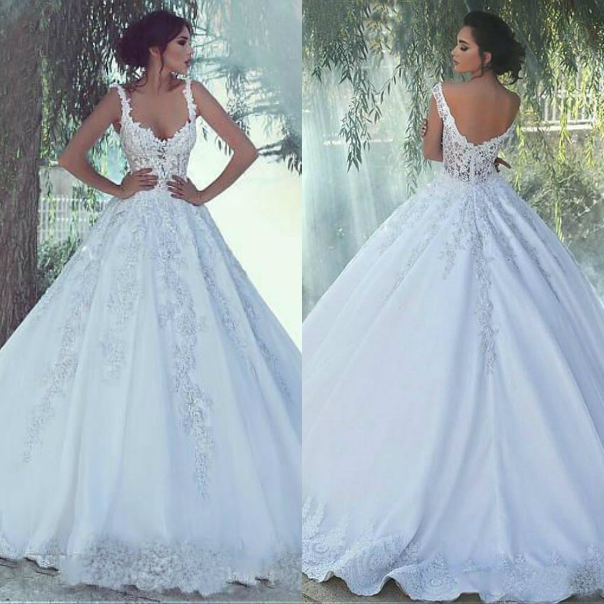 2019 Vintage Wedding Dresses Spaghetti Lace Appliques Open Back Sexy Boho Wedding Dress Custom Made Cheap Bridal Gowns Vestidos De Novia