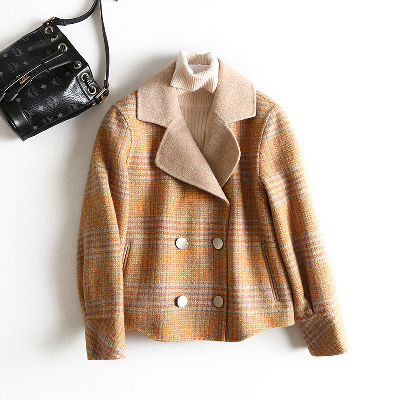Autumn Winter New 100% Wool Coat Female Elegant Ladies Plaid Sheep Fur Jacket Women Vintage Woolen Jackets Blend Coat Hiver 8151, Blackwhite
Autumn Winter New 100% Wool Coat Female Elegant Ladies Plaid Sheep Fur Jacket Women Vintage Woolen Jackets Blend Coat Hiver 8151, Blackwhite