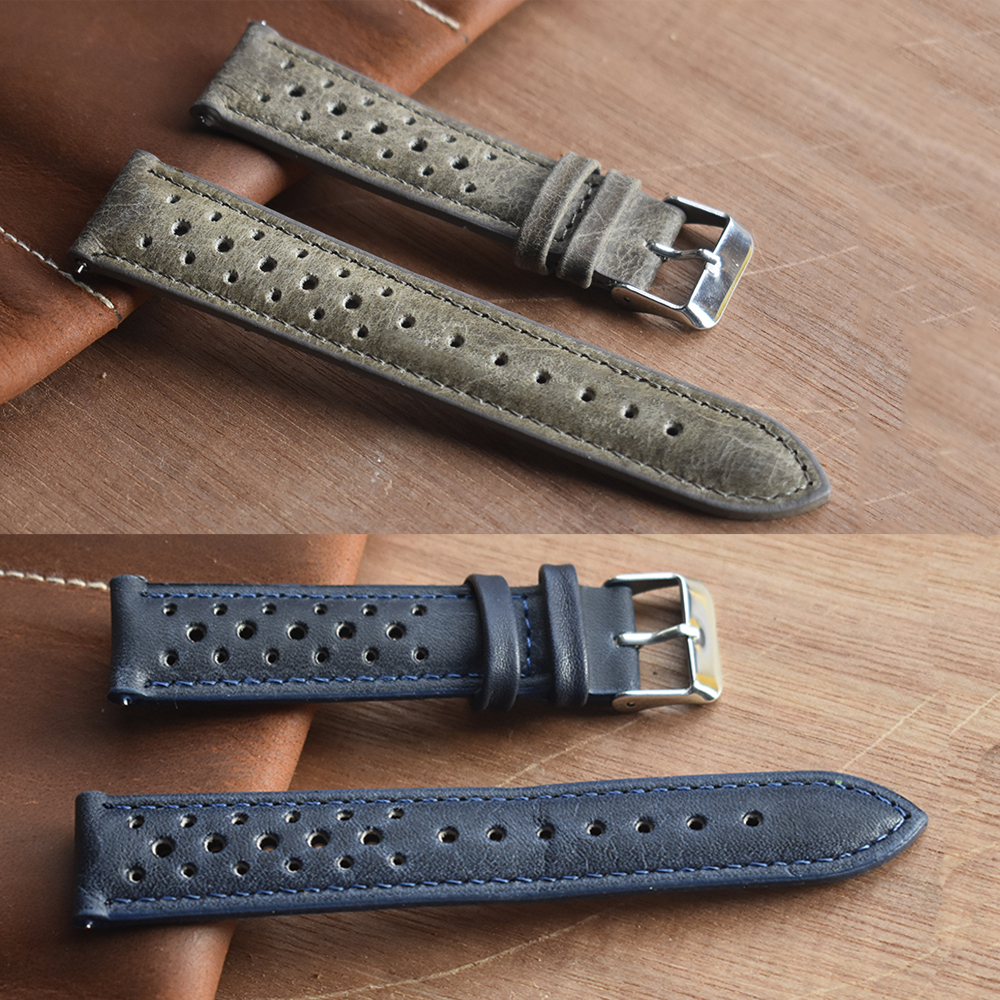 Onthelevel Leather Watch Strap 18mm 19mm 20mm 22mm Watch Band Bracelet Porous Watchbands Mens Wristwatches Band Y200918