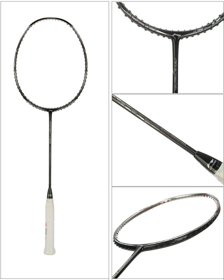 Badminton Rackets LINING AIR STREAM N99 II Chen Long Badminton national team Racquet High elasticity carbon racket Line completion perfect85881314168