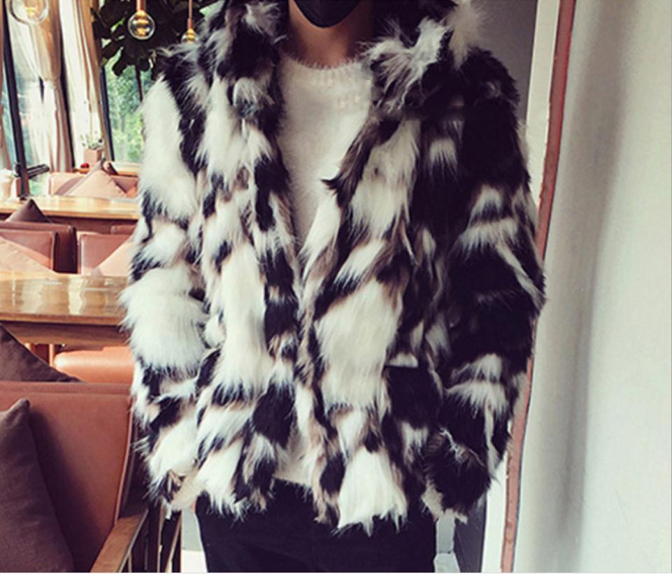 New Men Winter Autumn Plus Velvet Fake Fur Jackets Mixed Color Hooded Imitation Fur Outwears Male Large Size Faux Tops K1214, As the picture
New Men Winter Autumn Plus Velvet Fake Fur Jackets Mixed Color Hooded Imitation Fur Outwears Male Large Size Faux Tops K1214, As the picture