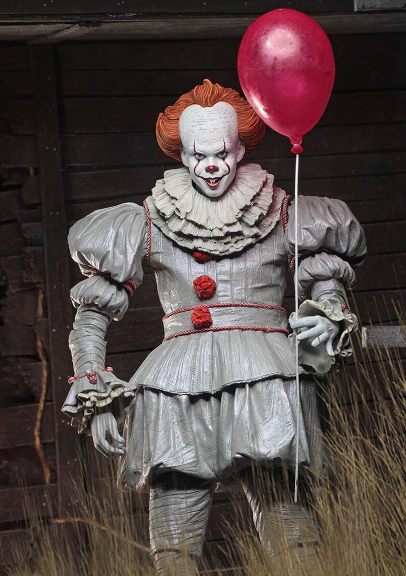 18cm 7inch Neca Stephen King's It Pennywise Joker Clown Pvc Action Figure Toys Dolls Halloween Day Christmas Gift C19041501