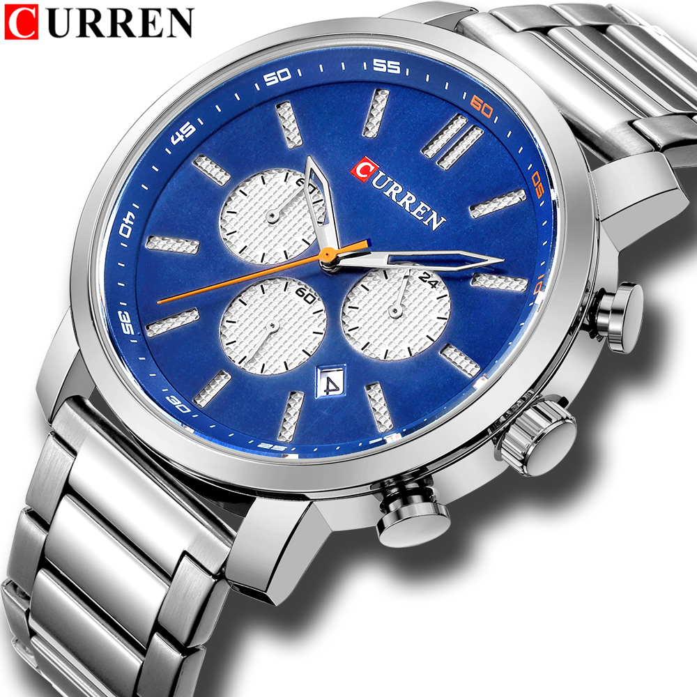 Luxury Brand Military Sport Mens Watches CURREN Stainless Steel Wristwatch For Man Chronograph Watch Date Male Clock Relogio, No send watch for shipping
Luxury Brand Military Sport Mens Watches CURREN Stainless Steel Wristwatch For Man Chronograph Watch Date Male Clock Relogio, No send watch for shipping