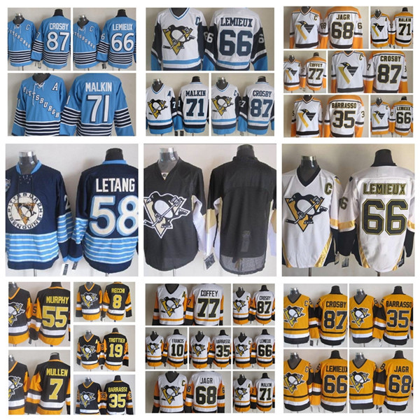 Fashion Retro Pittsburgh Penguins Jersey 68 Jaromir Jagr 35 Tom Barrasso 77 Paul Coffey Ron Francis Mens Vintage CCM Stitched Hockey Jerseys, Orange
Fashion Retro Pittsburgh Penguins Jersey 68 Jaromir Jagr 35 Tom Barrasso 77 Paul Coffey Ron Francis Mens Vintage CCM Stitched Hockey Jerseys, Orange