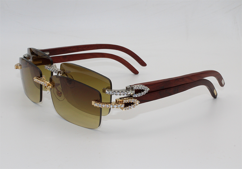 2021 Luxury Metal Sunglasses Decoration Diamond Brand Designer Sun Glasses Men Women Fashion Natural Wood Rimless 3524012
2021 Luxury Metal Sunglasses Decoration Diamond Brand Designer Sun Glasses Men Women Fashion Natural Wood Rimless 3524012
